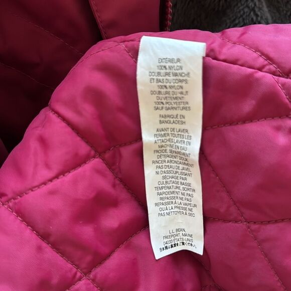 L.L.Bean Women’s Size 1X Regular Deep Magenta Hooded Zipper Up Casual Jacket EUC - Picture 10 of 16